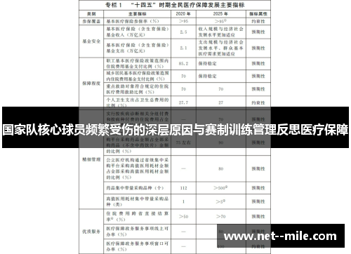 国家队核心球员频繁受伤的深层原因与赛制训练管理反思医疗保障